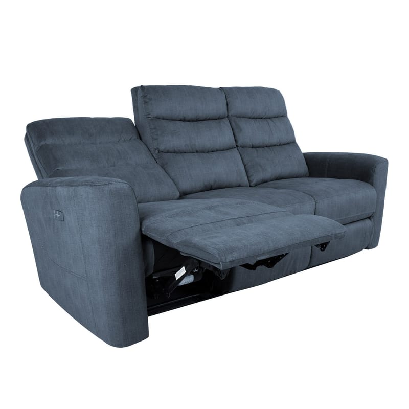 Reclinersofa Darvi 3-seter med elektrisk mekanisme - blå - Møbler - Sofaer - Reclinersofaer