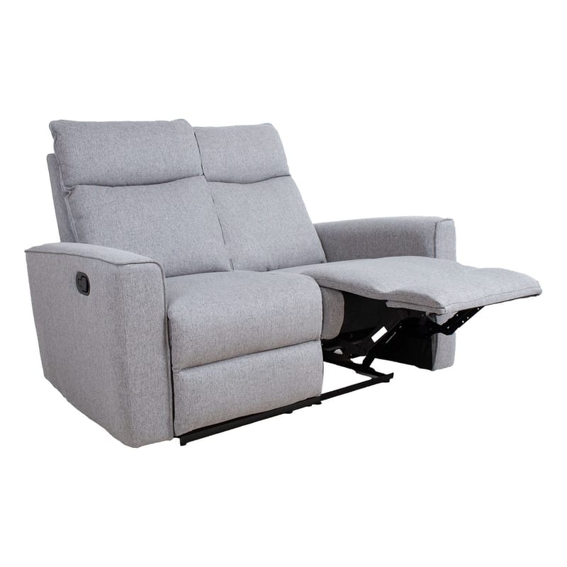 Reclinersofa Fjolna 2-seter med manuell mekanisme - grå - Møbler - Sofaer - Reclinersofaer