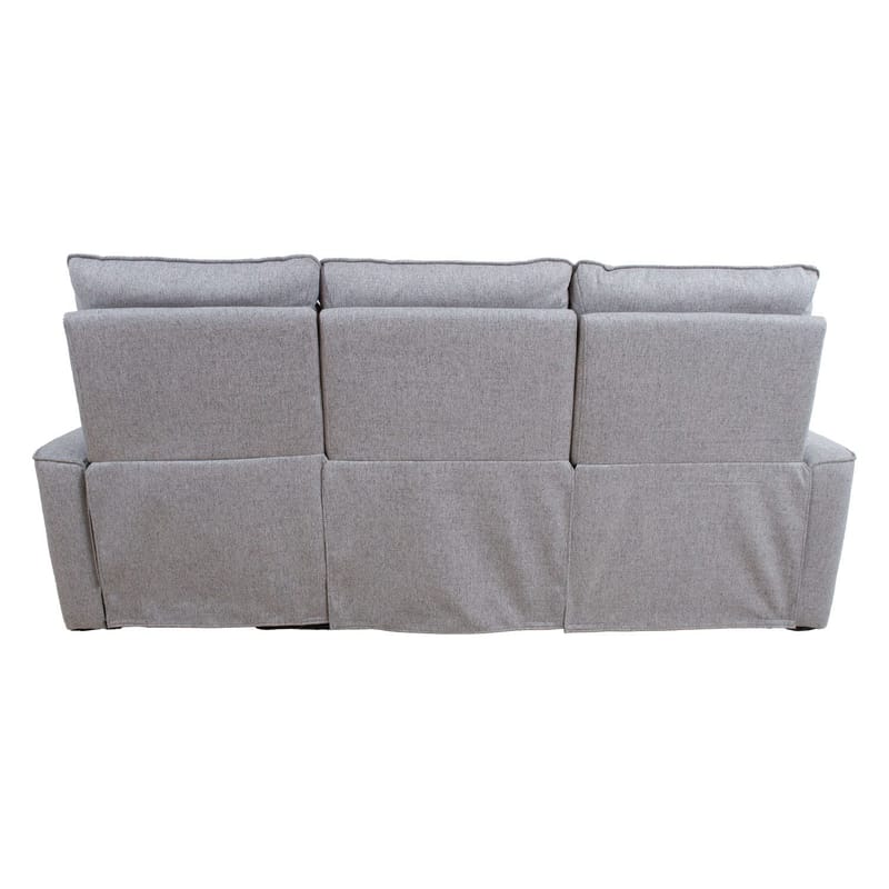 Reclinersofa Fjolna 3-seter med manuell mekanisme - grå - Møbler - Sofaer - Reclinersofaer