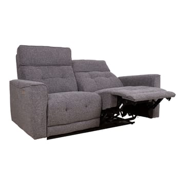 Reclinersofa Glendor 2-seter med elektrisk mekanisme - Grå - Møbler - Sofaer - Reclinersofaer