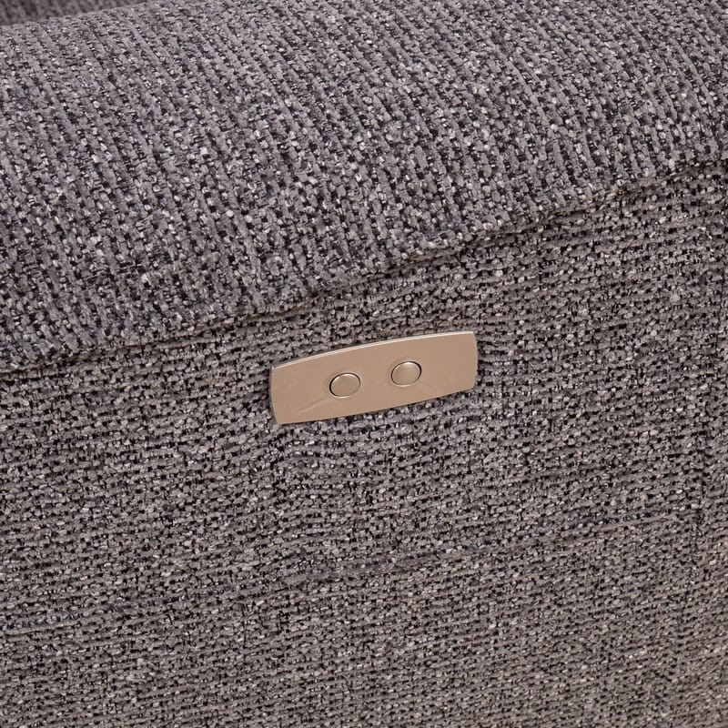 Reclinersofa Glendor 2-seter med elektrisk mekanisme - Grå - Møbler - Sofaer - Reclinersofaer