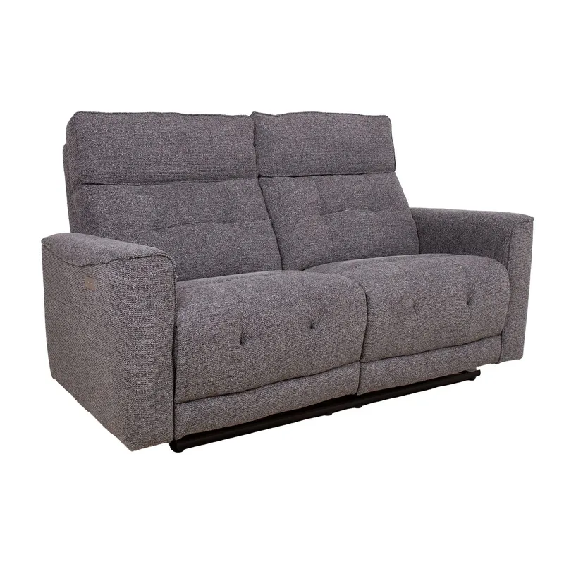 Reclinersofa Glendor 2-seter med elektrisk mekanisme, Grå