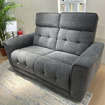 Reclinersofa Glendor 2-seter med elektrisk mekanisme - Grå - Møbler - Sofaer - Reclinersofaer