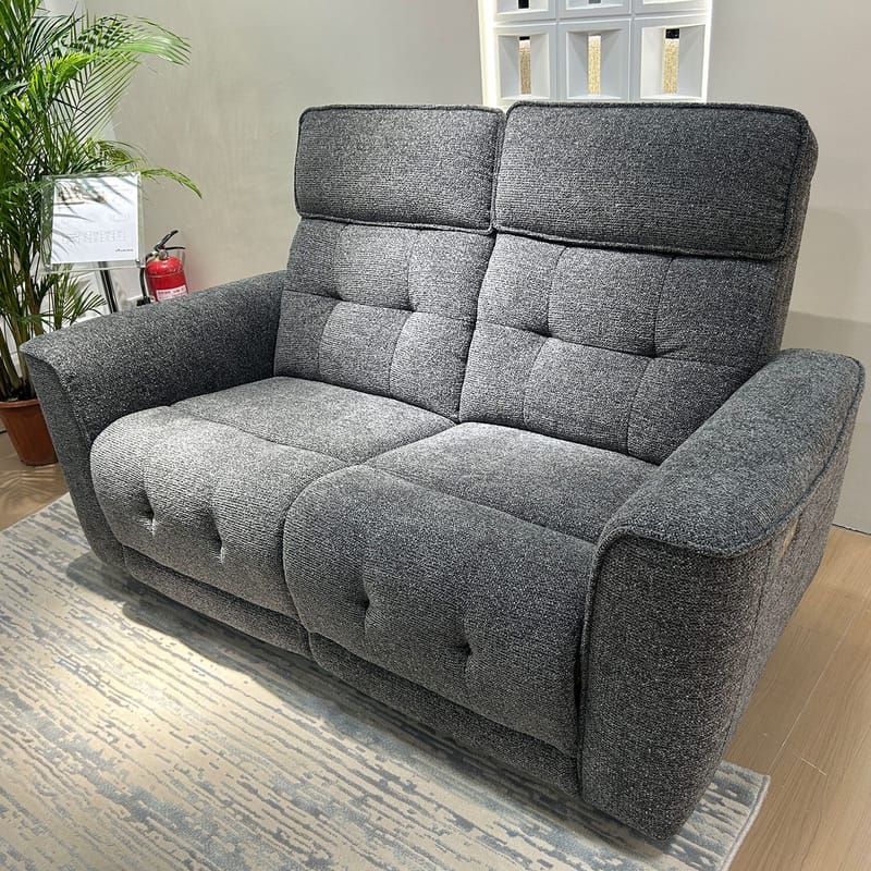 Reclinersofa Glendor 2-seter med elektrisk mekanisme - Grå - Møbler - Sofaer - Reclinersofaer