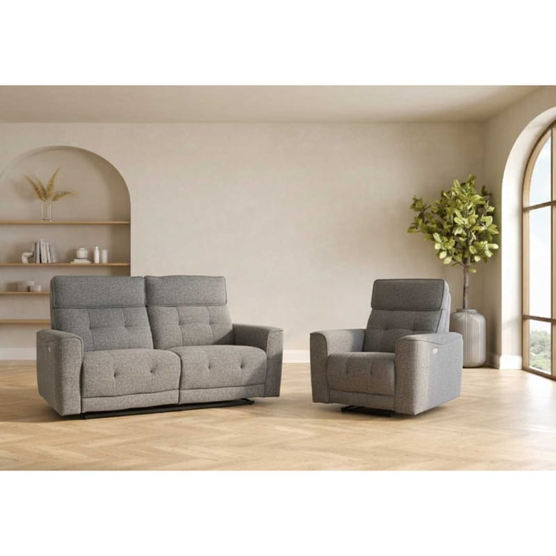 Reclinersofa Glendor - grå - Møbler - Sofaer - Reclinersofaer