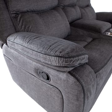 Reclinersofa Iskmar 2-seter med manuell mekanisme - grå - Møbler - Sofaer - Reclinersofaer