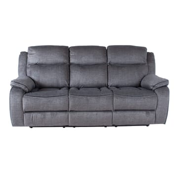 Reclinersofa Iskmar 3-seter med manuell mekanisme - Grå - Møbler - Sofaer - Reclinersofaer
