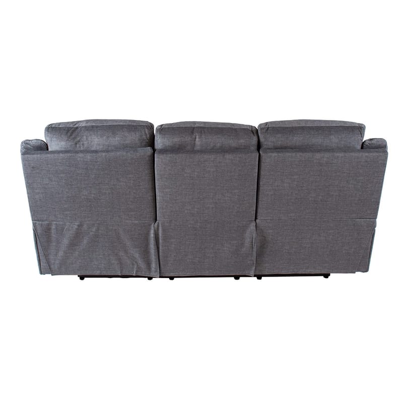 Reclinersofa Iskmar 3-seter med manuell mekanisme - Grå - Møbler - Sofaer - Reclinersofaer