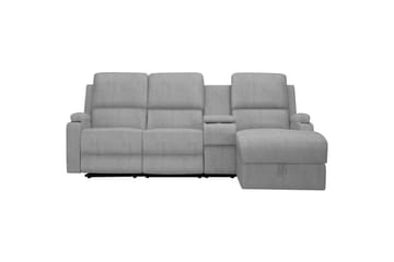 Reclinersofa med hjørne Loft24 Hjørnesofa 3-seter Loft24 Dallas Grå Höger