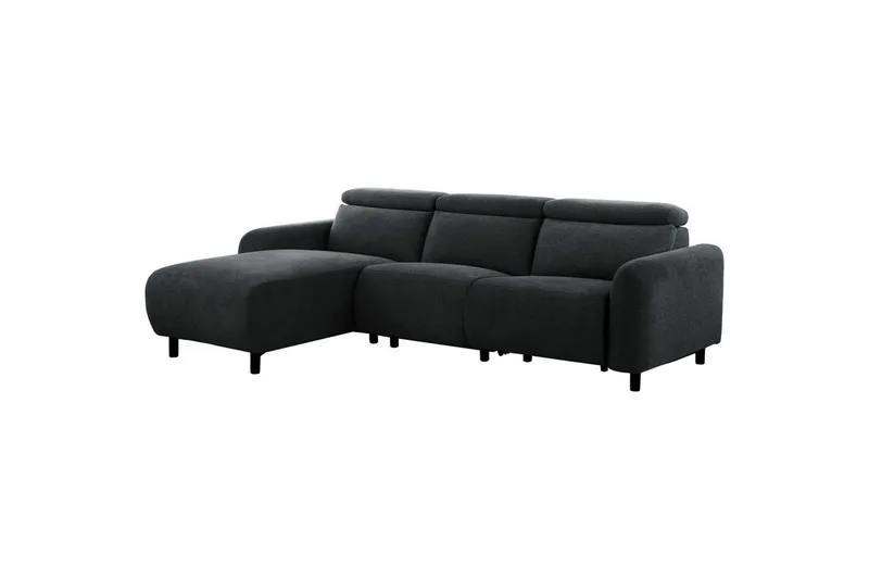 Reclinersofa med hjørne Loft24 Hjørnesofa Loft24 Skaane med elektrisk recliner Grå Venstrevendt Manchester - Møbler - Sofaer - Reclinersofaer