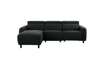 Reclinersofa med hjørne Loft24 Hjørnesofa Loft24 Skaane med elektrisk recliner Grå Venstrevendt Manchester