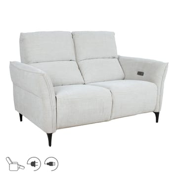 Reclinersofa Näsdal 2-seter med elektrisk mekanisme - lys beige - Møbler - Sofaer - Reclinersofaer