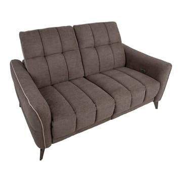 Reclinersofa Nordan 2-seter elektrisk - lys brun med beige kantsøm - Møbler - Sofaer - Reclinersofaer