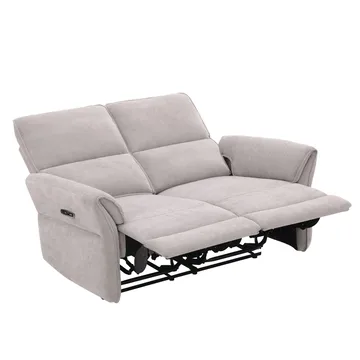 Reclinersofa Ravdal 2-seter med elektrisk mekanisme - grå - Møbler - Sofaer - Reclinersofaer