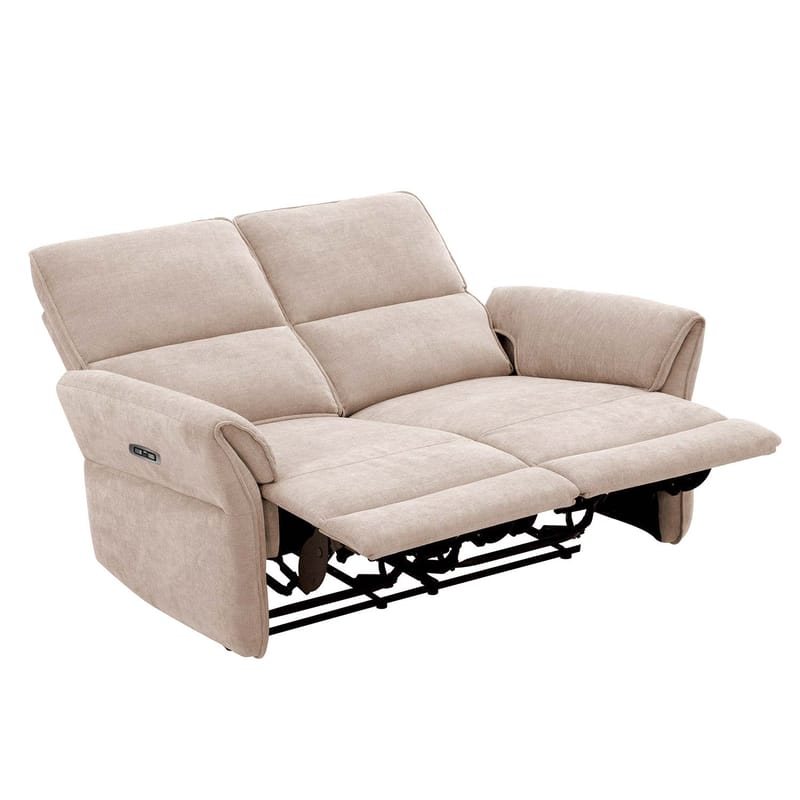 Reclinersofa Ravdal 2-seter med elektrisk mekanisme - lysebrun - Møbler - Sofaer - Reclinersofaer