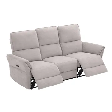 Reclinersofa Ravdal 3-seter med elektrisk mekanisme - grå - Møbler - Sofaer - Reclinersofaer