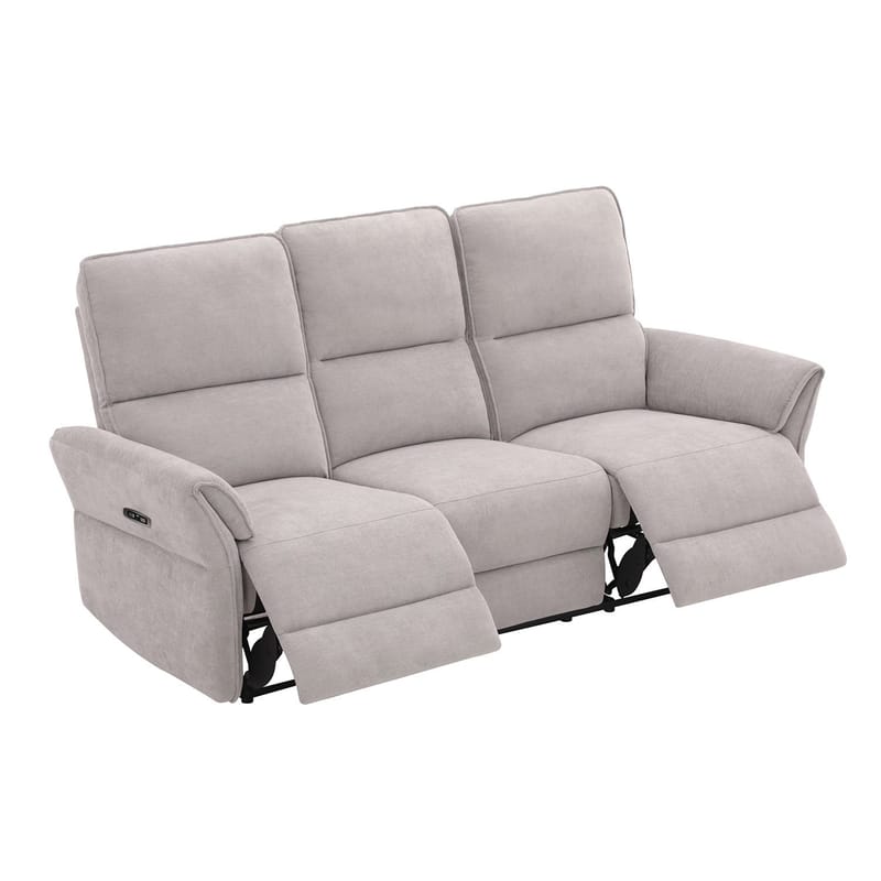Reclinersofa Ravdal 3-seter med elektrisk mekanisme - grå - Møbler - Sofaer - Reclinersofaer