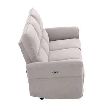 Reclinersofa Ravdal 3-seter med elektrisk mekanisme - grå - Møbler - Sofaer - Reclinersofaer