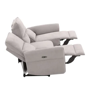 Reclinersofa Ravdal 3-seter med elektrisk mekanisme - grå - Møbler - Sofaer - Reclinersofaer