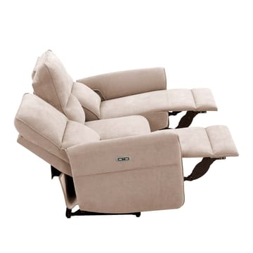 Reclinersofa Ravdal 3-seter med elektrisk mekanisme - lysebrun - Møbler - Sofaer - Reclinersofaer