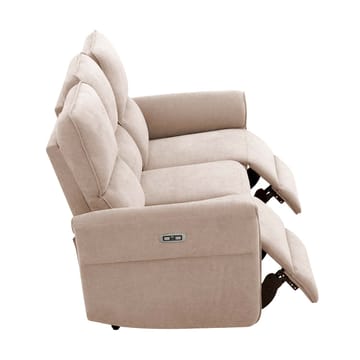 Reclinersofa Ravdal 3-seter med elektrisk mekanisme - lysebrun - Møbler - Sofaer - Reclinersofaer