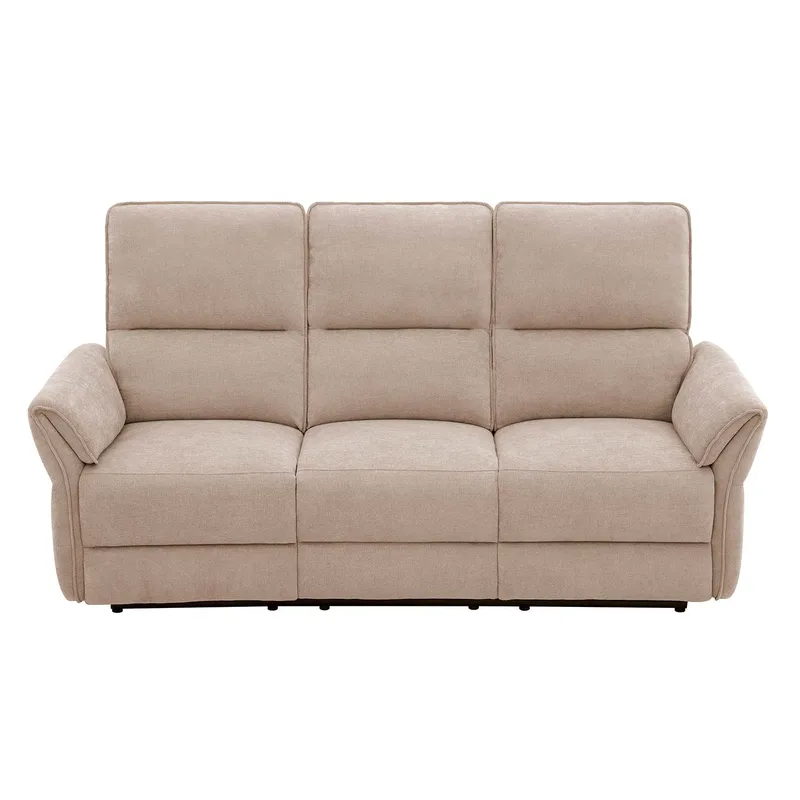 Reclinersofa Ravdal 3-seter med elektrisk mekanisme - lysebrun - Møbler - Sofaer - Reclinersofaer