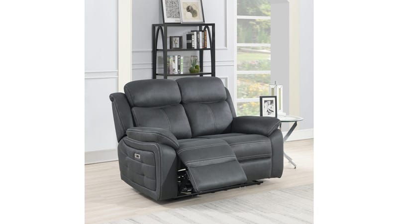Reclinersofa Rindal 2-seter Elektrisk - grå - Møbler - Sofaer - Reclinersofaer