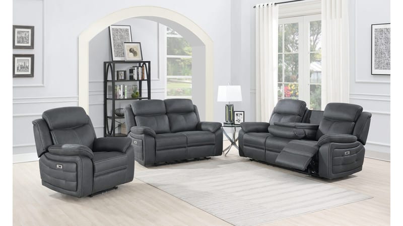 Reclinersofa Rindal 2-seter Elektrisk - grå - Møbler - Sofaer - Reclinersofaer