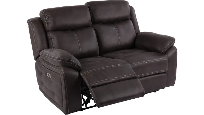 Reclinersofa Rindal 2-seter Manuell, brungrå