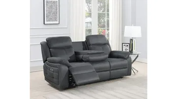 Reclinersofa Rindal 3-seter Elektrisk - grå - Møbler - Sofaer - Reclinersofaer