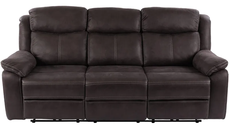 Reclinersofa Rindal 3-seter Manuell - brungrå - Møbler - Sofaer - Reclinersofaer