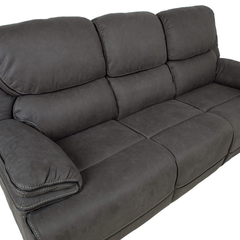 Reclinersofa Sälmar 3-seter med manuell mekanisme - grå - Møbler - Sofaer - Reclinersofaer