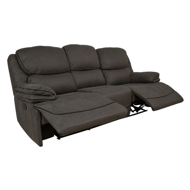 Reclinersofa Sälmar 3-seter med manuell mekanisme - grå - Møbler - Sofaer - Reclinersofaer