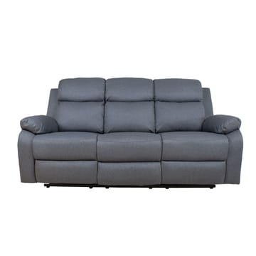 Reclinersofa Toviny 3-seter med manuell mekanisme - mørk grå - Møbler - Sofaer - Reclinersofaer