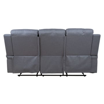 Reclinersofa Toviny 3-seter med manuell mekanisme - mørk grå - Møbler - Sofaer - Reclinersofaer