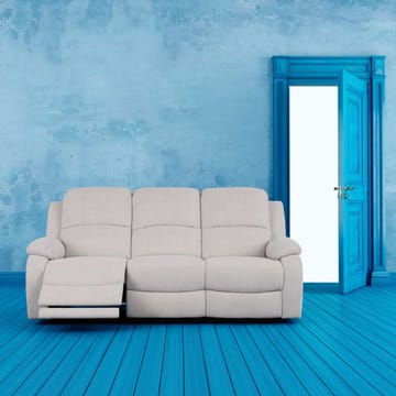Reclinersofa Tränor 3-seter med elektrisk mekanisme - naturhvit - Møbler - Sofaer - Reclinersofaer