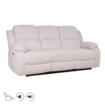 Reclinersofa Tränor 3-seter med elektrisk mekanisme - naturhvit - Møbler - Sofaer - Reclinersofaer