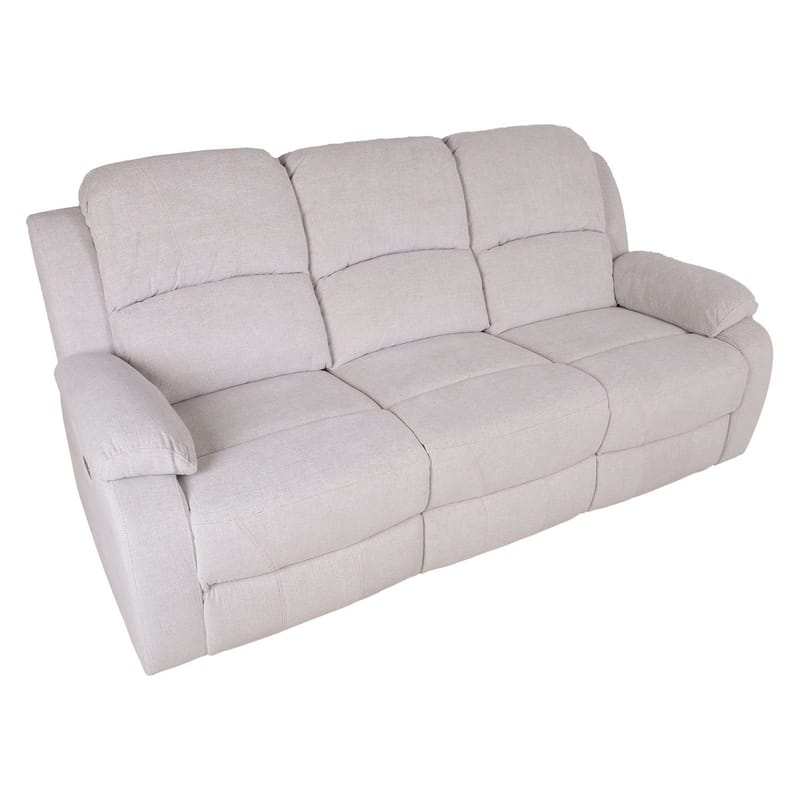 Reclinersofa Tränor 3-seter med elektrisk mekanisme - naturhvit - Møbler - Sofaer - Reclinersofaer