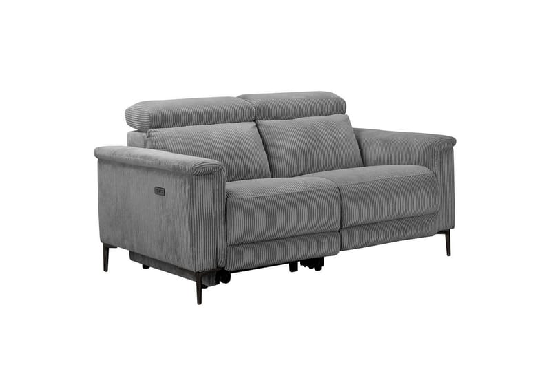 Reclinersofa uten hjørne Loft24 Lund reclinersofa 2-seter Lightgrey - Møbler - Sofaer - Reclinersofaer