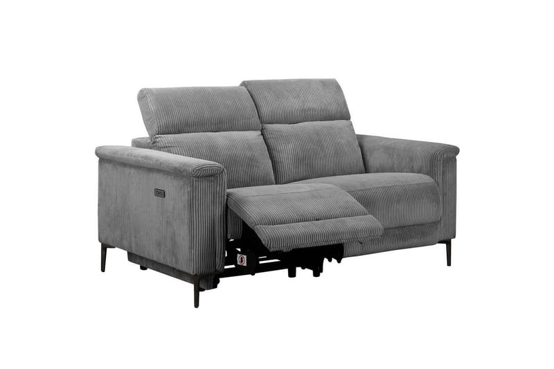 Reclinersofa uten hjørne Loft24 Lund reclinersofa 2-seter Lightgrey - Møbler - Sofaer - Reclinersofaer