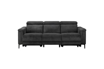 Reclinersofa uten hjørne Loft24 Lund reclinersofa 3-seter Grå - Møbler - Sofaer - Reclinersofaer