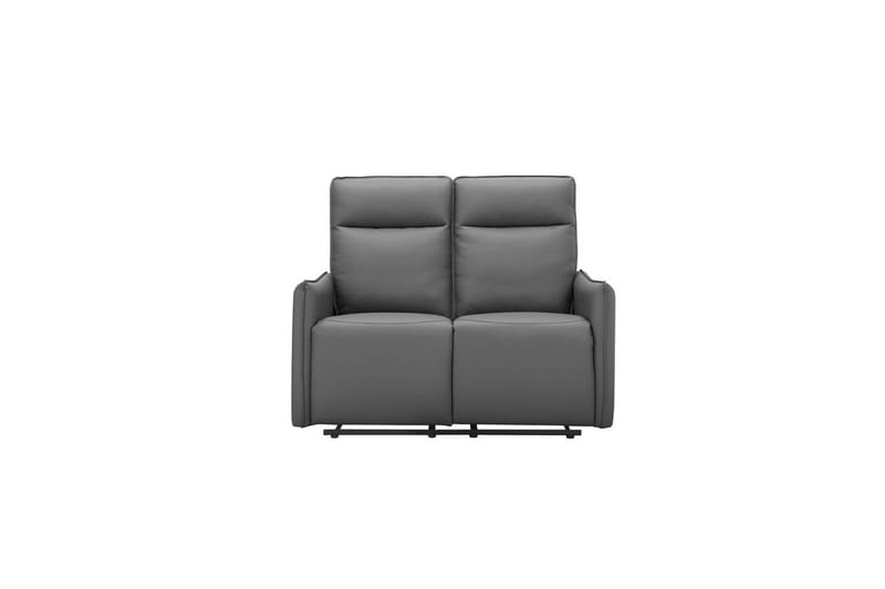 Reclinersofa uten hjørne Loft24 Sofa 2-seter Loft24 Lugo Grå Kunstskinn