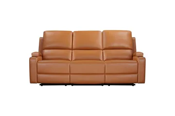 Reclinersofa uten hjørne Loft24 Sofa 3-seters Loft24 Dallas Brun Kunstskinn