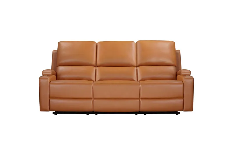 Reclinersofa uten hjørne Loft24 Sofa 3-seters Loft24 Dallas Brun Kunstskinn
