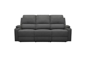 Reclinersofa uten hjørne Loft24 Sofa 3-seters Loft24 Dallas Grå Belfast-stoff - Møbler - Sofaer - Reclinersofaer