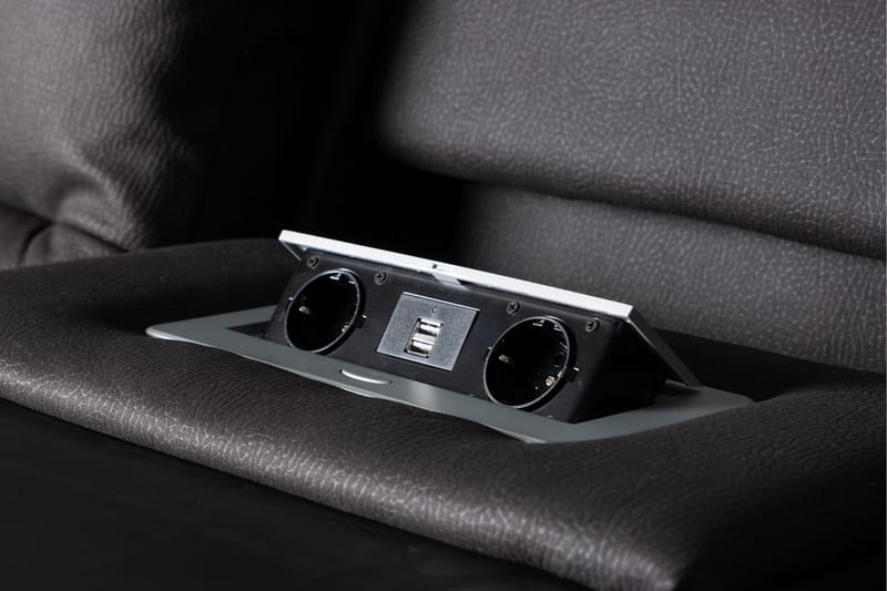 Reclinersoffa med hörn Comfort Living Black - Møbler - Sofaer - Reclinersofaer