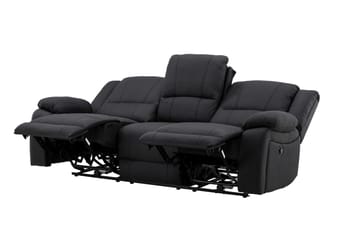 Reclinersoffa med h örn Comfort Living Black - Møbler - Sofaer - Reclinersofaer