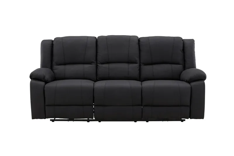 Reclinersoffa med hörn Comfort Living Black