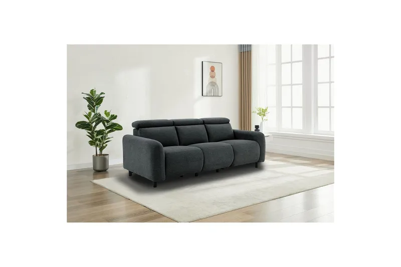 Skaane Reclinersofa 3-seter - Grå - Møbler - Sofaer - Reclinersofaer
