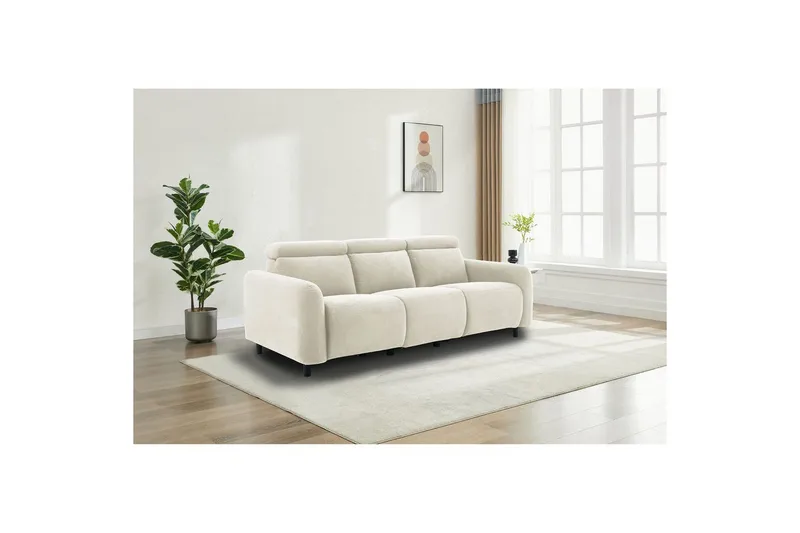 Skaane Reclinersofa 3-seter - Hvit - Møbler - Sofaer - Reclinersofaer